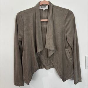 BB Dakota Faux Suede Open-Front Jacket • Size S • Excellent Condition
